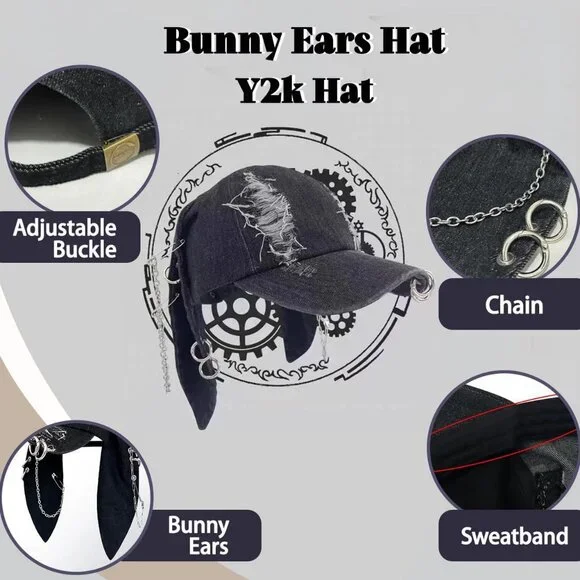 Animal Hat with Moving Ears Pop Up Beating Plush Cosplay Dress Up Gift for Kids